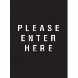9 x 12" Please Enter Here Acrylic Sign