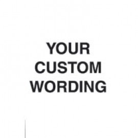 7 x 11" Your Custom Wording Acrylic Sign