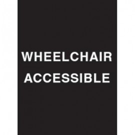 9 x 12" Wheelchair Accessible Acrylic Sign