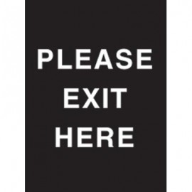 9 x 12" Please Exit Here Acrylic Sign