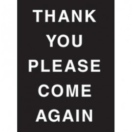 7 x 11" Thank You Please Come Again Acrylic Sign