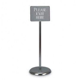 14 x 11" Chrome Sign/Poster Pedestal Holder