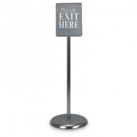 8 1/2 x 11" Chrome Sign/Poster Pedestal Holder