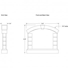 90 x 78" Single Sided Architecture Signage