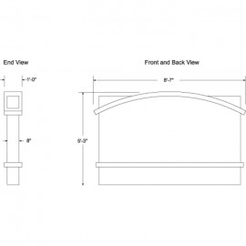 103 x 63" Double Sided Architecture Signage