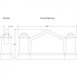 152 x 76" Double Sided Architecture Signage