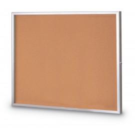 48 x 36" Standard Slim Style Radius Framed Corkboard