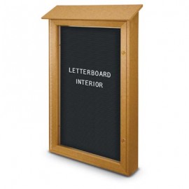 32 x 48" Single Door Enclosed Letterboard Message Centers