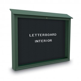 45 x 36" Bottom-Hinge Single Door Enclosed Letterboard Message Center