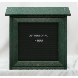 18 x 18" Mini Enclosed Letterboard Message Board