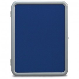 18 x 24" "Image" Enclosed Corkboards- Cobalt Accent Fabricboard